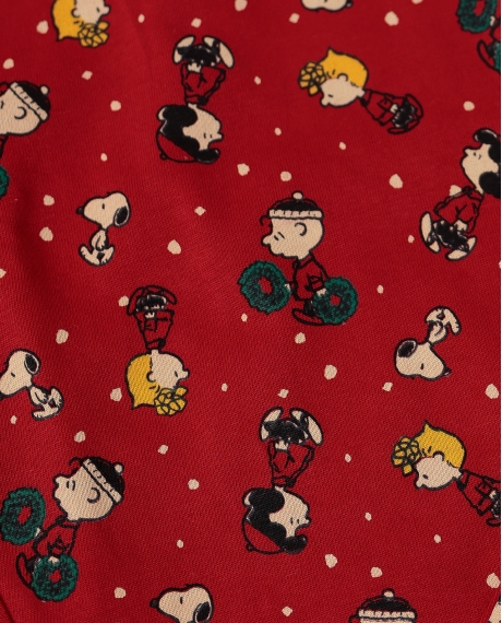 PEANUTS Pijama Manga Larga HoHo Mood para Niña ROJO 2