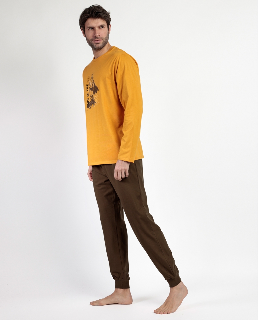 STAR WARS MANDALORIAN Pijama Manga Larga This Is The Way para Hombre OCRE