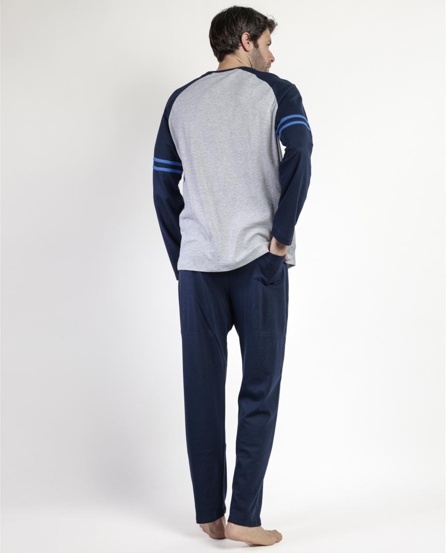 STAR WARS Pijama Manga Larga Blue Sport para Hombre MARINO