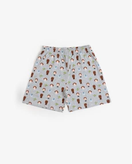 STAR WARS Pijama Manga Corta Pixel Wars para Niño NARANJA 2