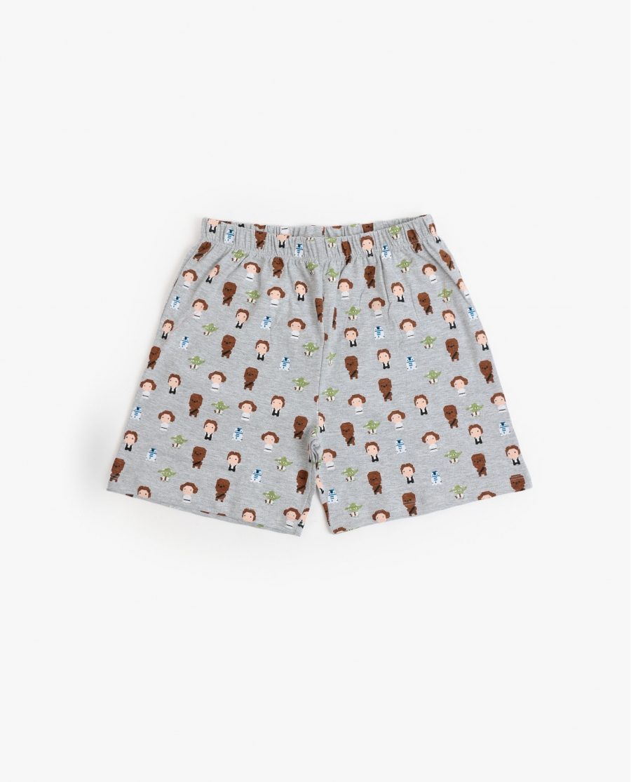 STAR WARS Pijama Manga Corta Pixel Wars para Niño NARANJA