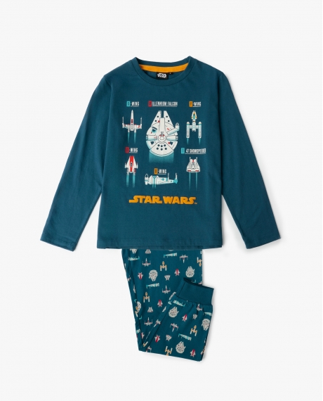 STAR WARS Pijama Manga Larga Spaceships para Niño OCEANO