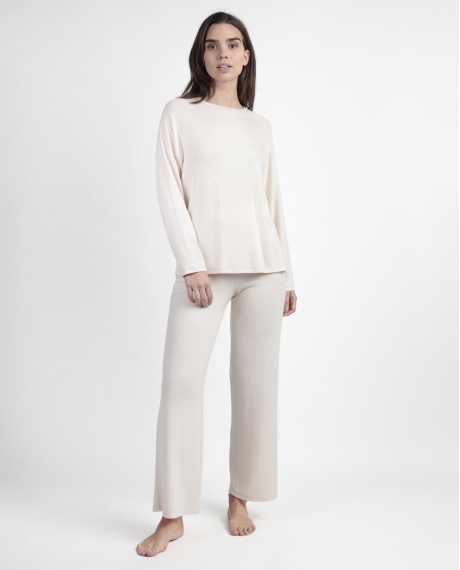ADMAS HOME Pijama Manga Larga Soft para Mujer CRUDO