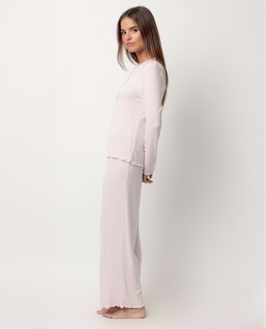 ADMAS CLASSIC Pijama Manga Larga Tapeta Romantic para Mujer ROSA