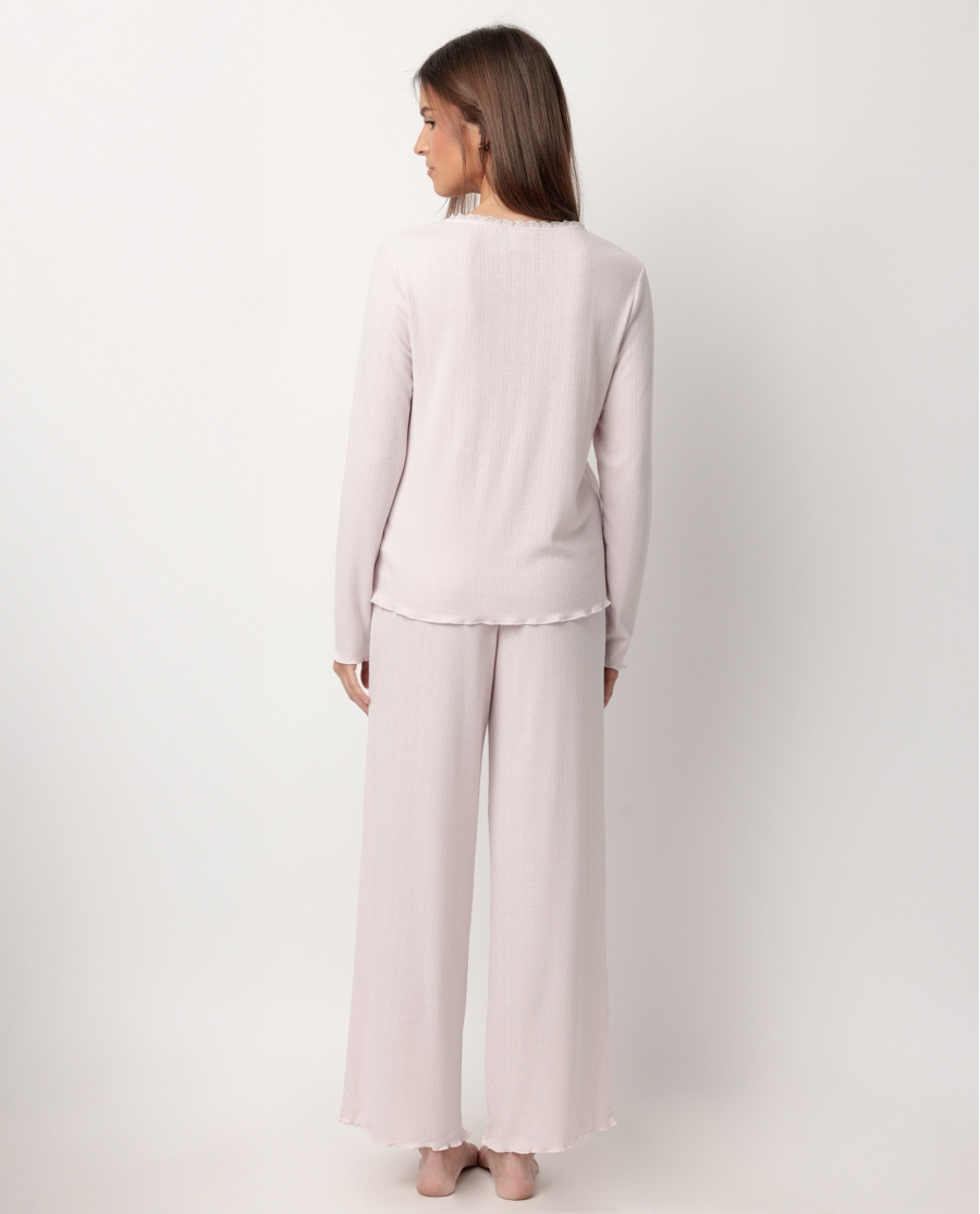 ADMAS CLASSIC Pijama Manga Larga Tapeta Romantic para Mujer ROSA