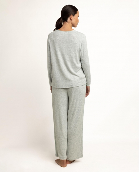 ADMAS CLASSIC Pijama Manga Larga Pico Elegant At Home para Mujer AQUA 2