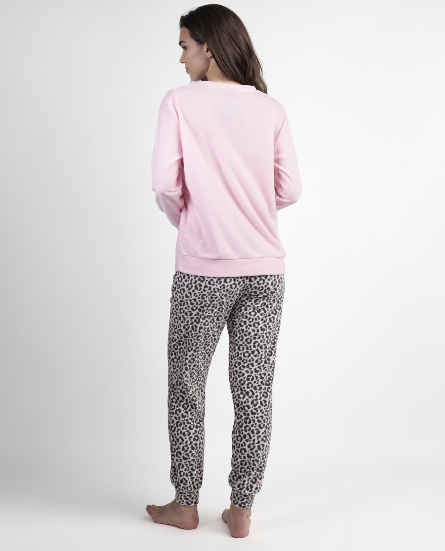 DISNEY Pijama Manga Larga Calentito Minnie Skin para Mujer ROSA