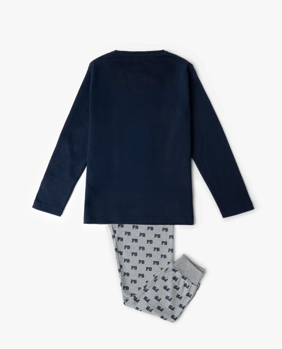 PADDINGTON Pijama Manga Larga Varsity para Niño MARINO