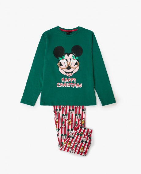 DISNEY Pijama Manga Larga Party Friends para Niño VERDE