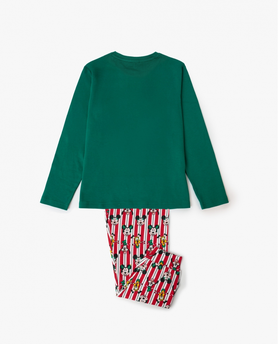 DISNEY Pijama Manga Larga Party Friends para Niño VERDE