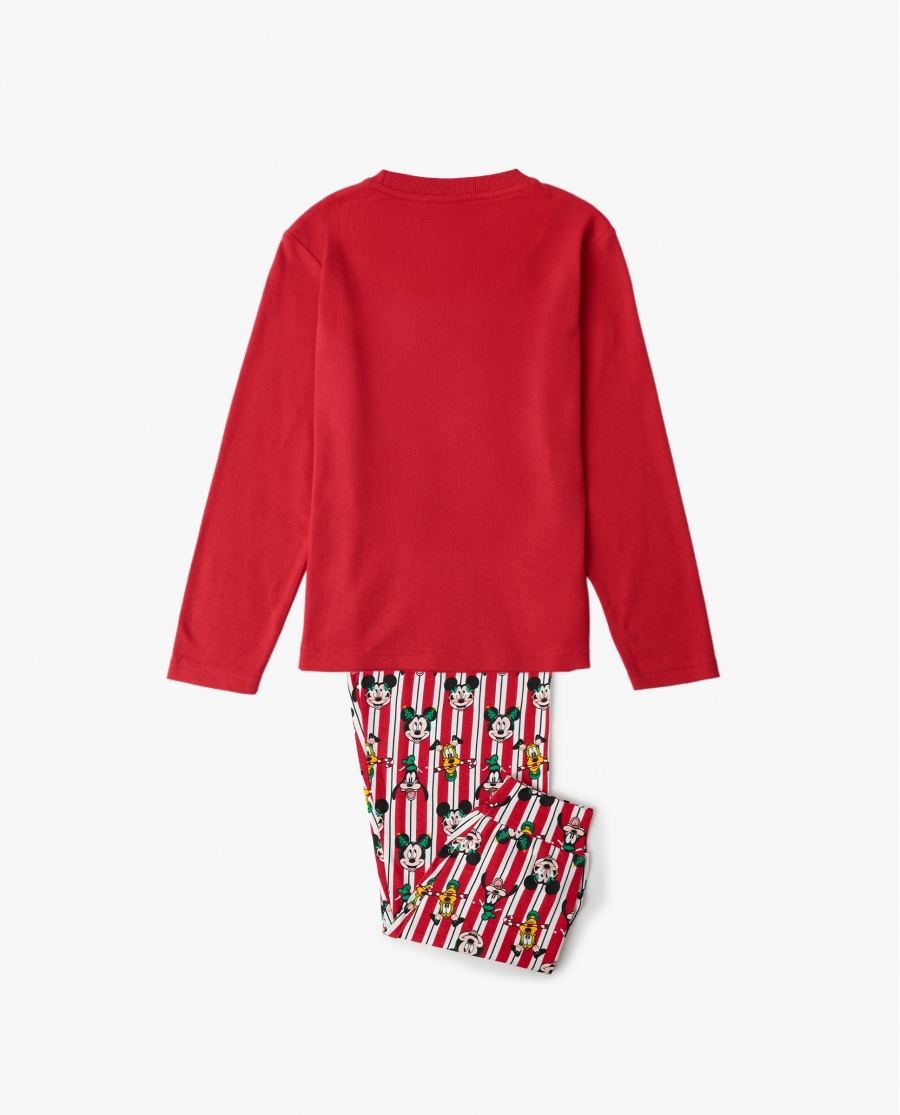 DISNEY Pijama Manga Larga Party Friends para Niña ROJO