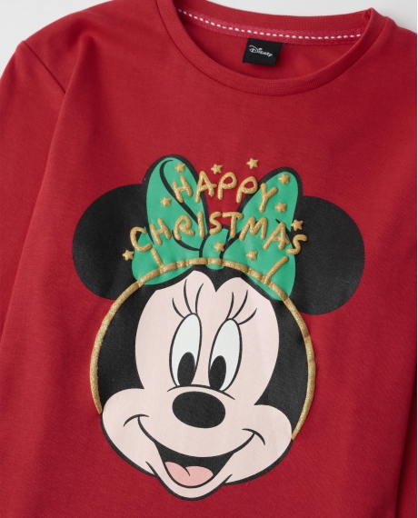 DISNEY Pijama Manga Larga Party Friends para Niña ROJO 2