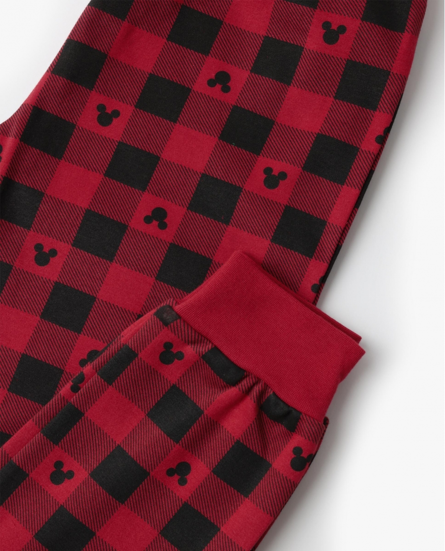 DISNEY Pijama Manga Larga Mouse Holidays para Niño ROJO