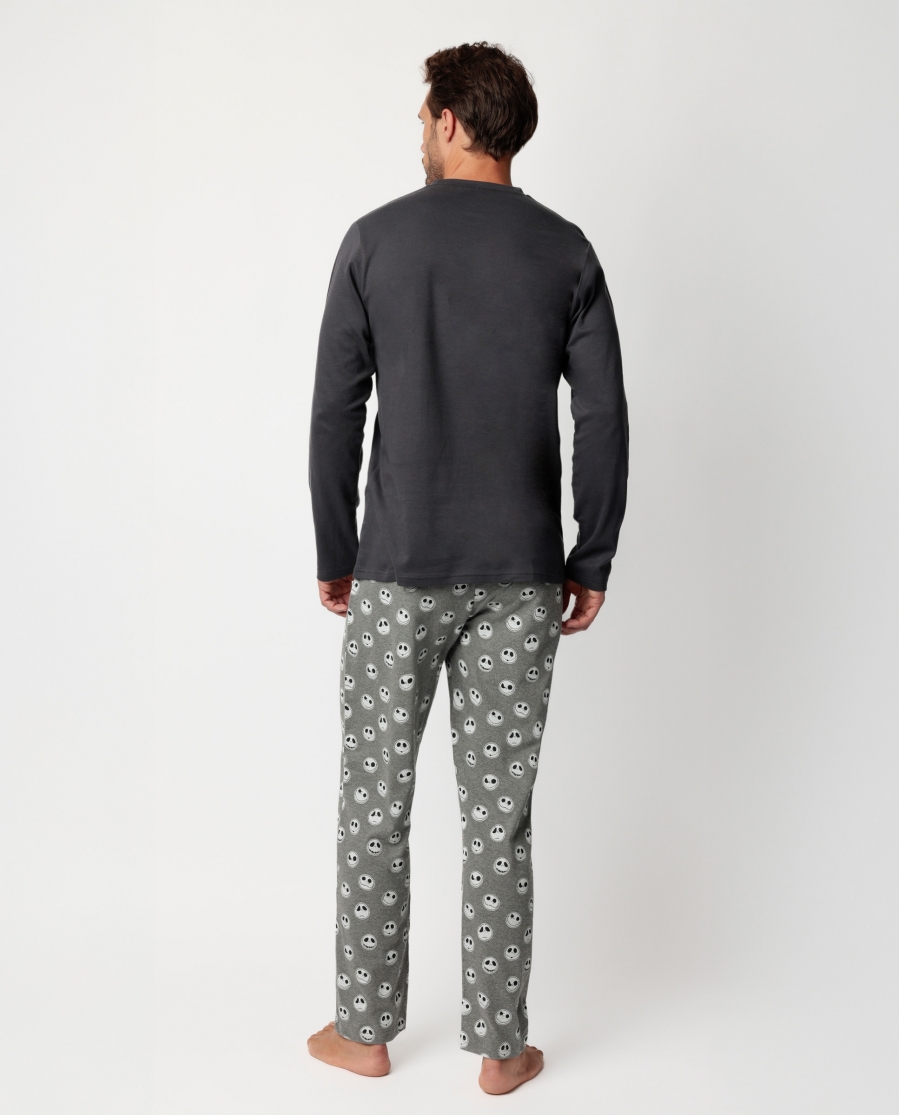 DISNEY Pijama Manga Larga Nightmare para Hombre MARENGO