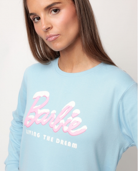 BARBIE Pijama Manga Larga Apres Ski para Mujer AZUL 2