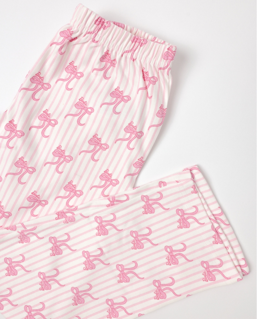 BARBIE Pijama Manga Larga Coquette Barbie para Niña CRUDO