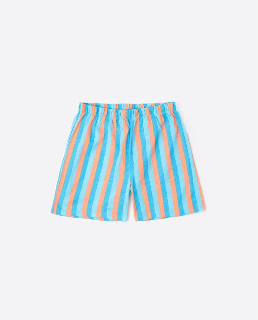 PEANUTS Pijama Manga Corta Snoopy Van para Niño AZUL