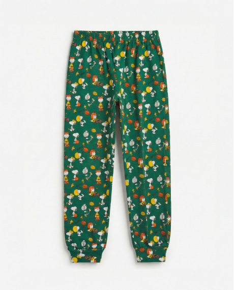 PEANUTS Pijama Manga Larga Winter Sports para Niño MARINO 2