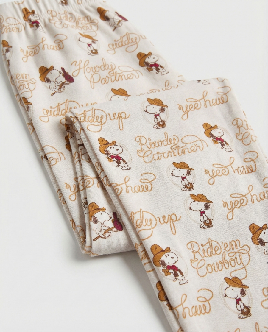 PEANUTS Pijama Manga Larga Country Club para Niño CHOCOLATE