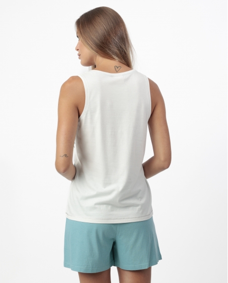 ADMAS GARDEN Pijama Sin mangas Mint Garden para Mujer AQUA 2