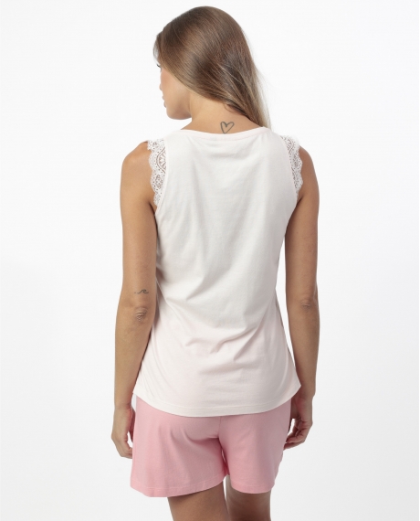 ADMAS GARDEN Pijama Sin mangas Square Garden para Mujer PETALO 2