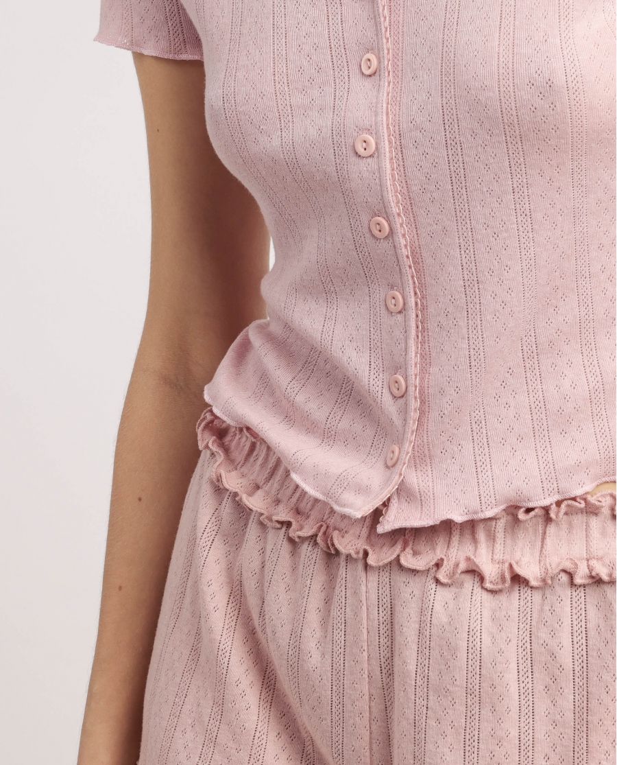 ADMAS Pijama Manga Corta Santorini para Mujer ROSA