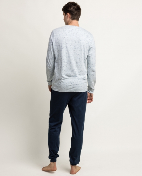 LOIS Pijama Manga Larga Wanted & Wild para Hombre BLANCO 2