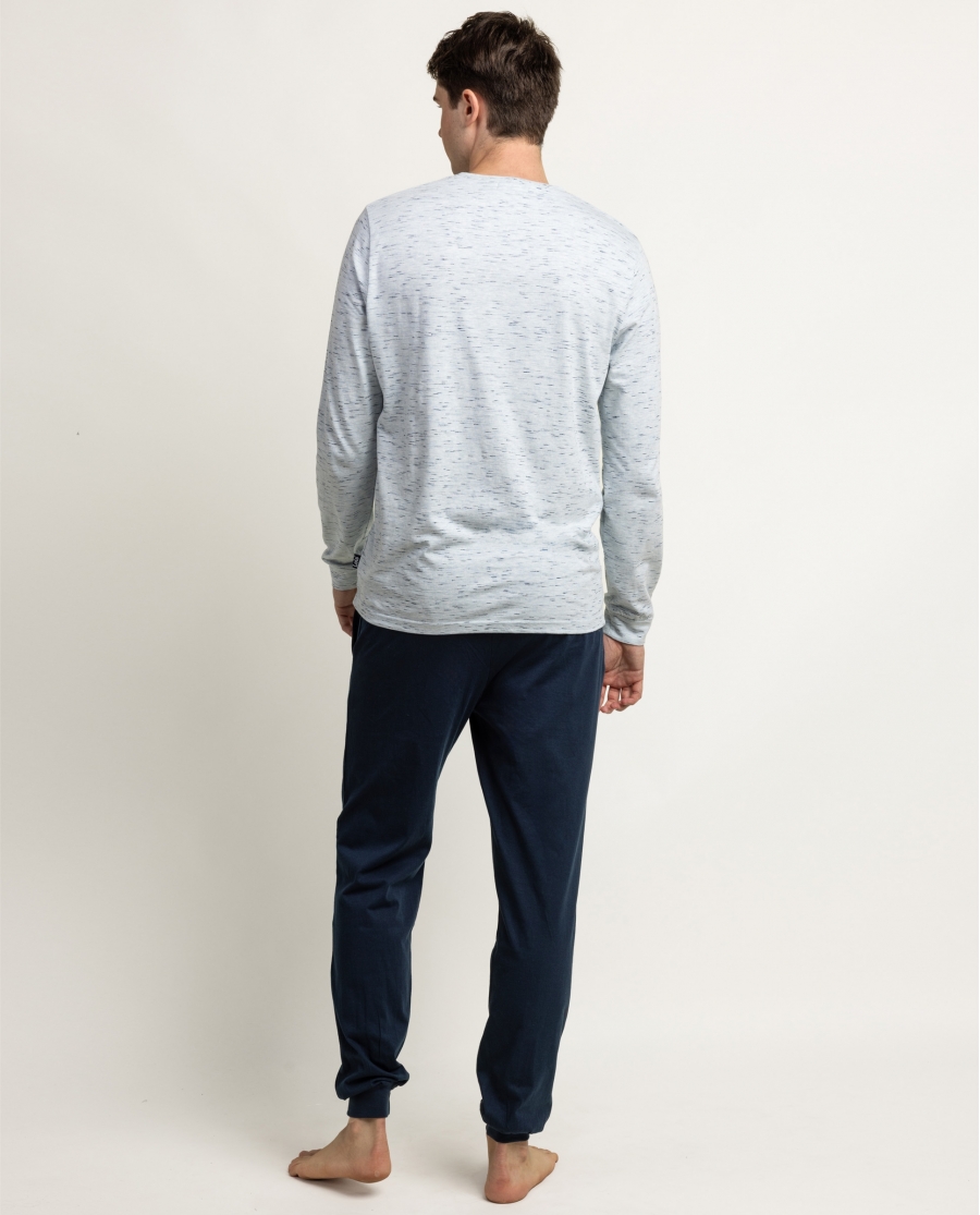 LOIS Pijama Manga Larga Wanted & Wild para Hombre BLANCO