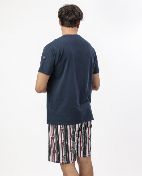 DISNEY Pijama Manga Corta Mickey New York para Hombre MARINO 2