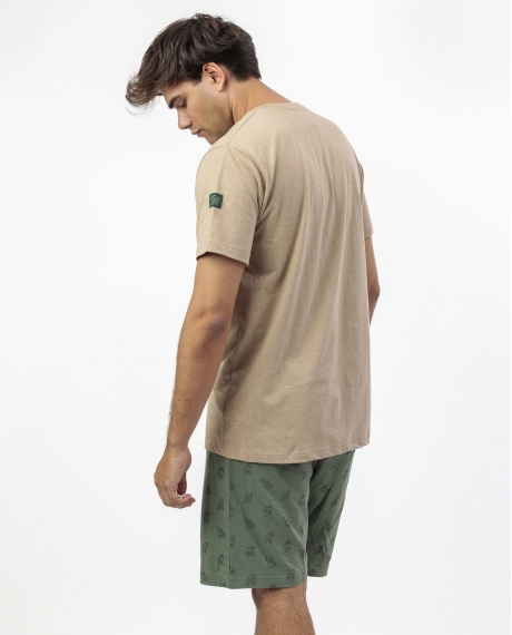 DISNEY Pijama Manga Corta Grumpy Curent Mood para Hombre CAMEL 2