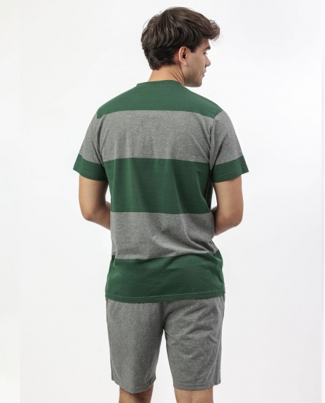 DISNEY Pijama Manga Corta Gilito para Hombre VERDE 2