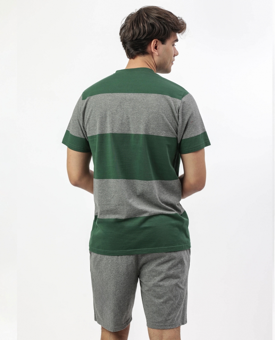 DISNEY Pijama Manga Corta Gilito para Hombre VERDE