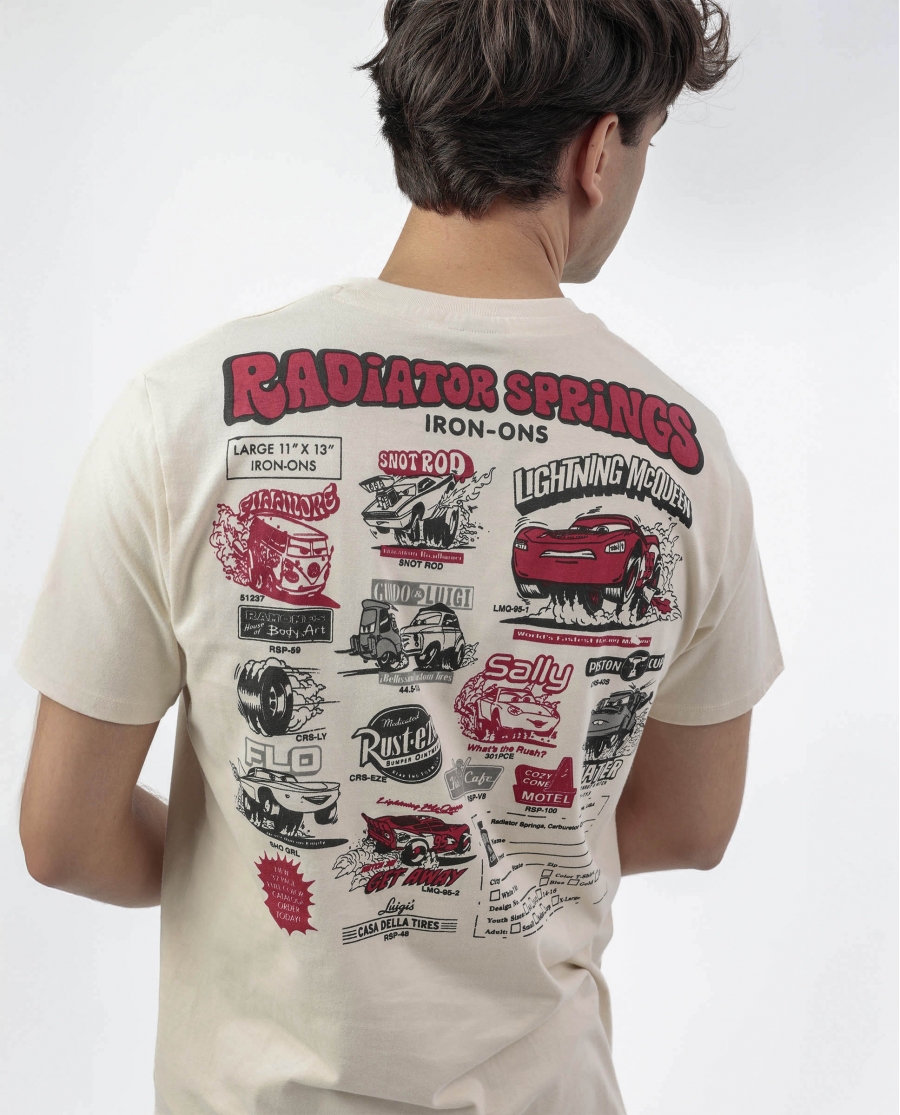 DISNEY CARS Pijama Manga Corta Radiator Springs para Hombre CRUDO