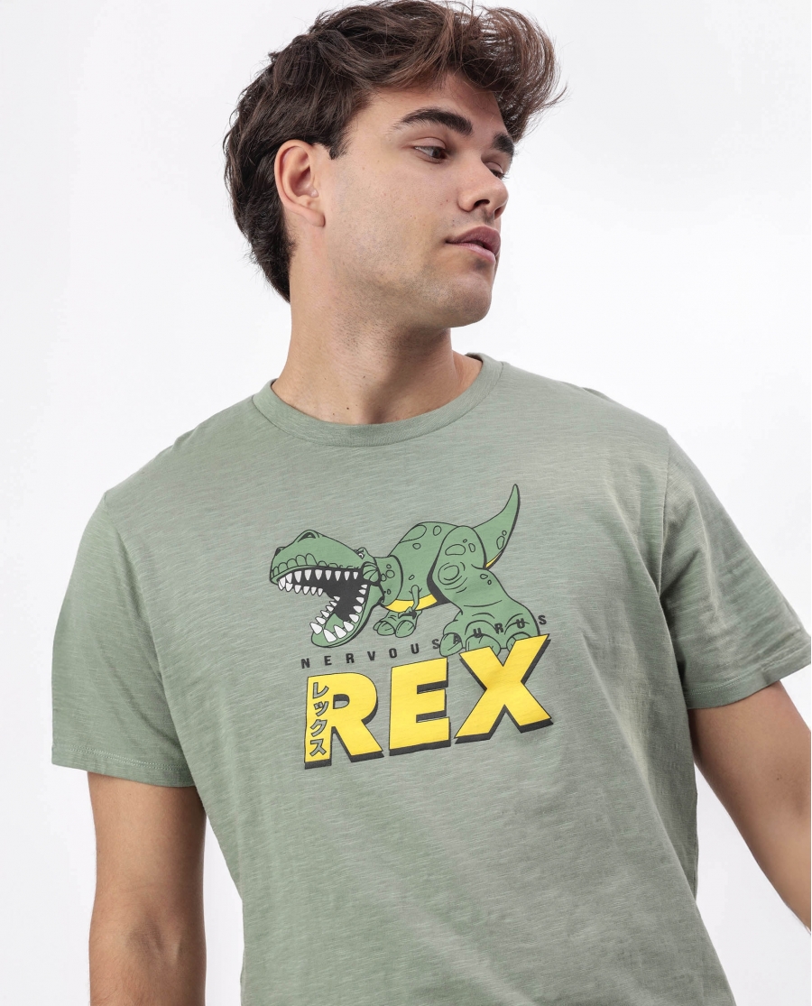 TOY STORY Pijama Manga Corta Nervousaurus para Hombre VERDE