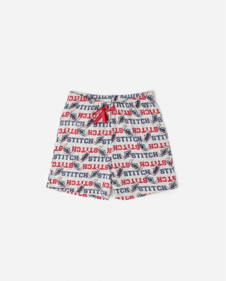 DISNEY Pijama Manga Corta Stitch University para Niño MARINO 2