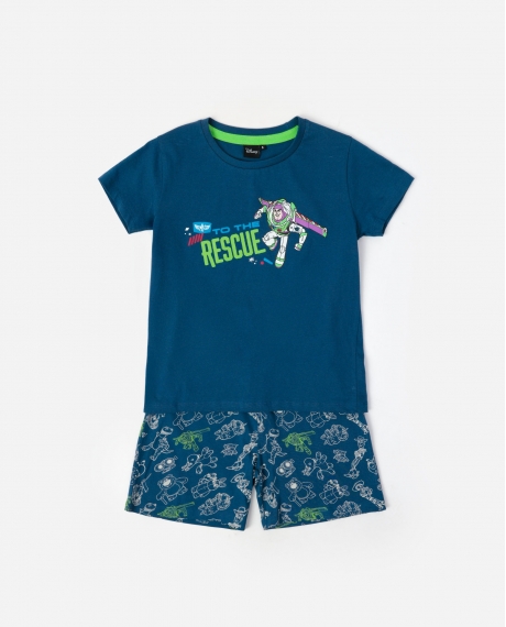 TOY STORY Pijama Manga Corta To The Rescue para Niño AZUL