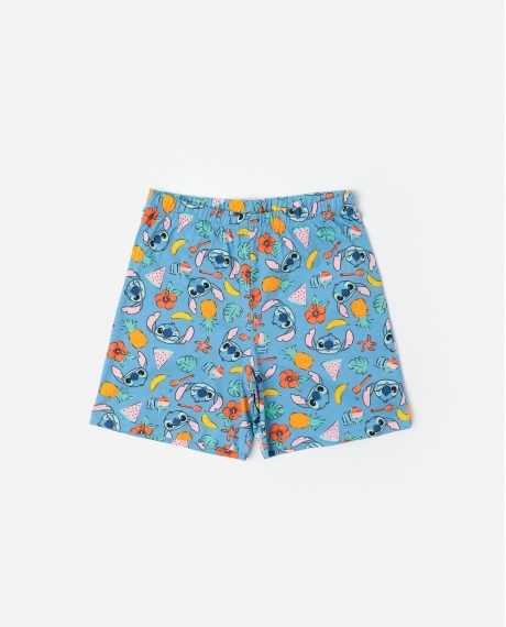 DISNEY Pijama Manga Corta Stitch Beach para Niño GRIS JASPE 2