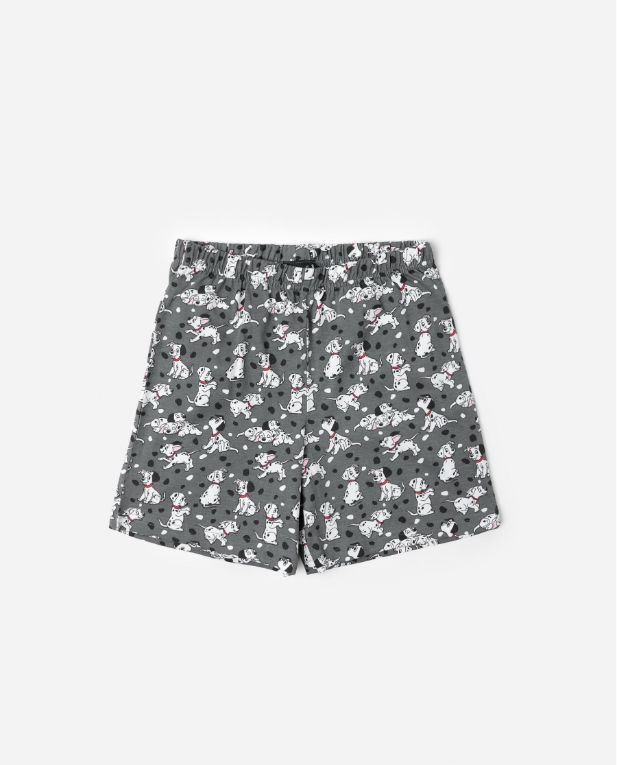 DISNEY Pijama Manga Corta 101 Reasons para Niño GRIS JASPE