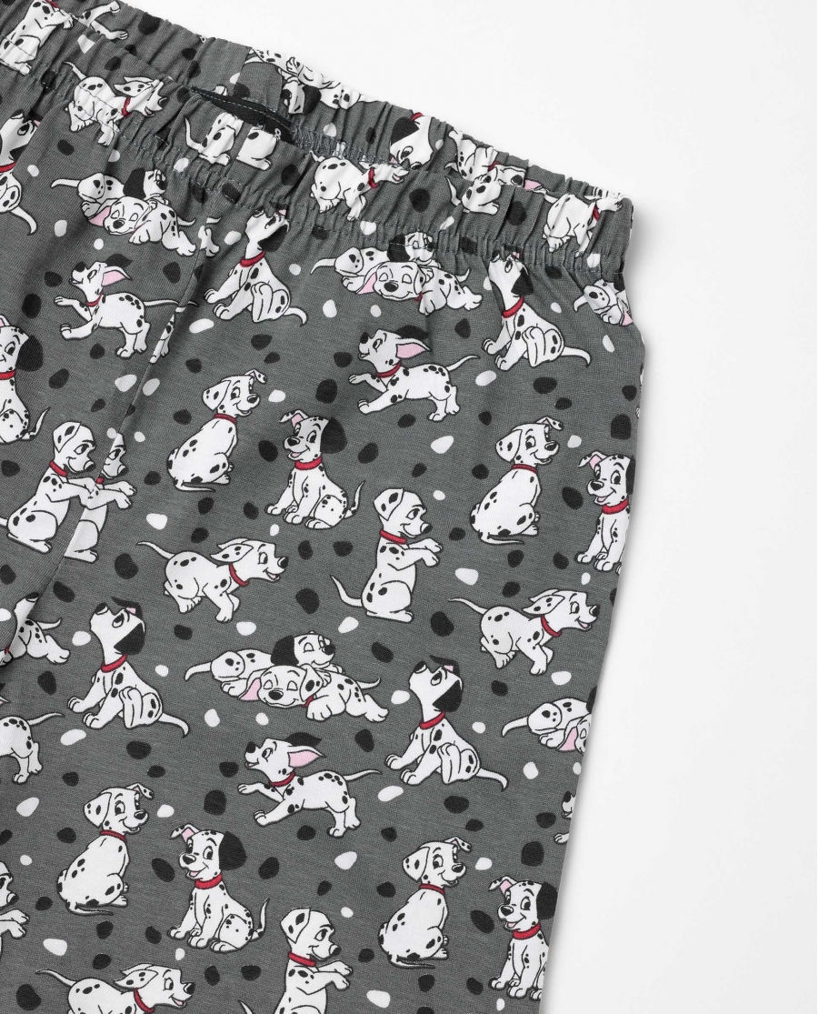 DISNEY Pijama Manga Corta 101 Reasons para Niño GRIS JASPE