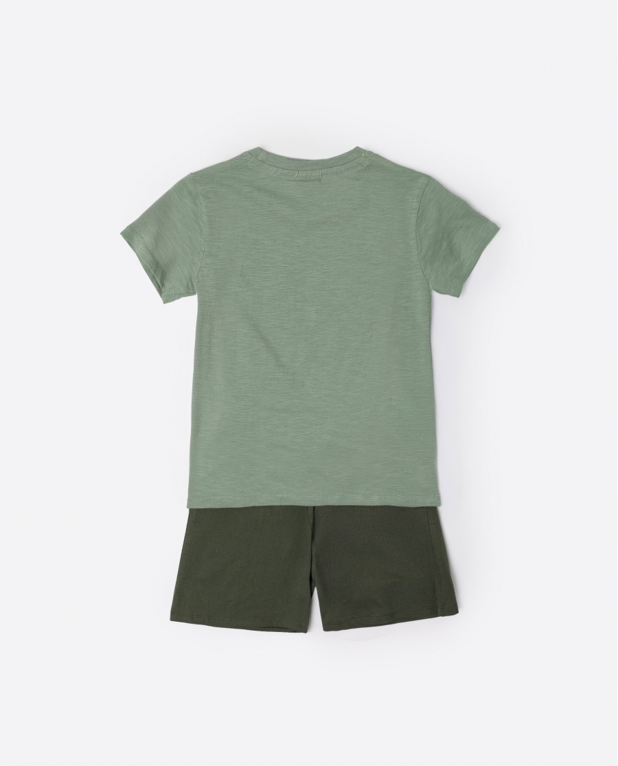 TOY STORY Pijama Manga Corta Nervousaurus para Niño VERDE