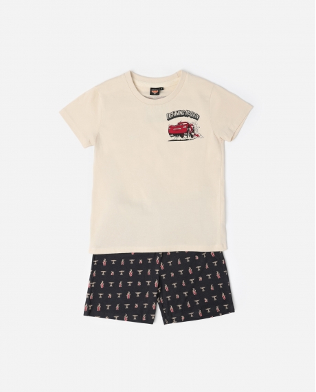 DISNEY CARS Pijama Manga Corta Radiator Springs para Niño CRUDO