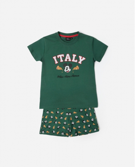 DISNEY Pijama Manga Corta Italy para Niño VERDE
