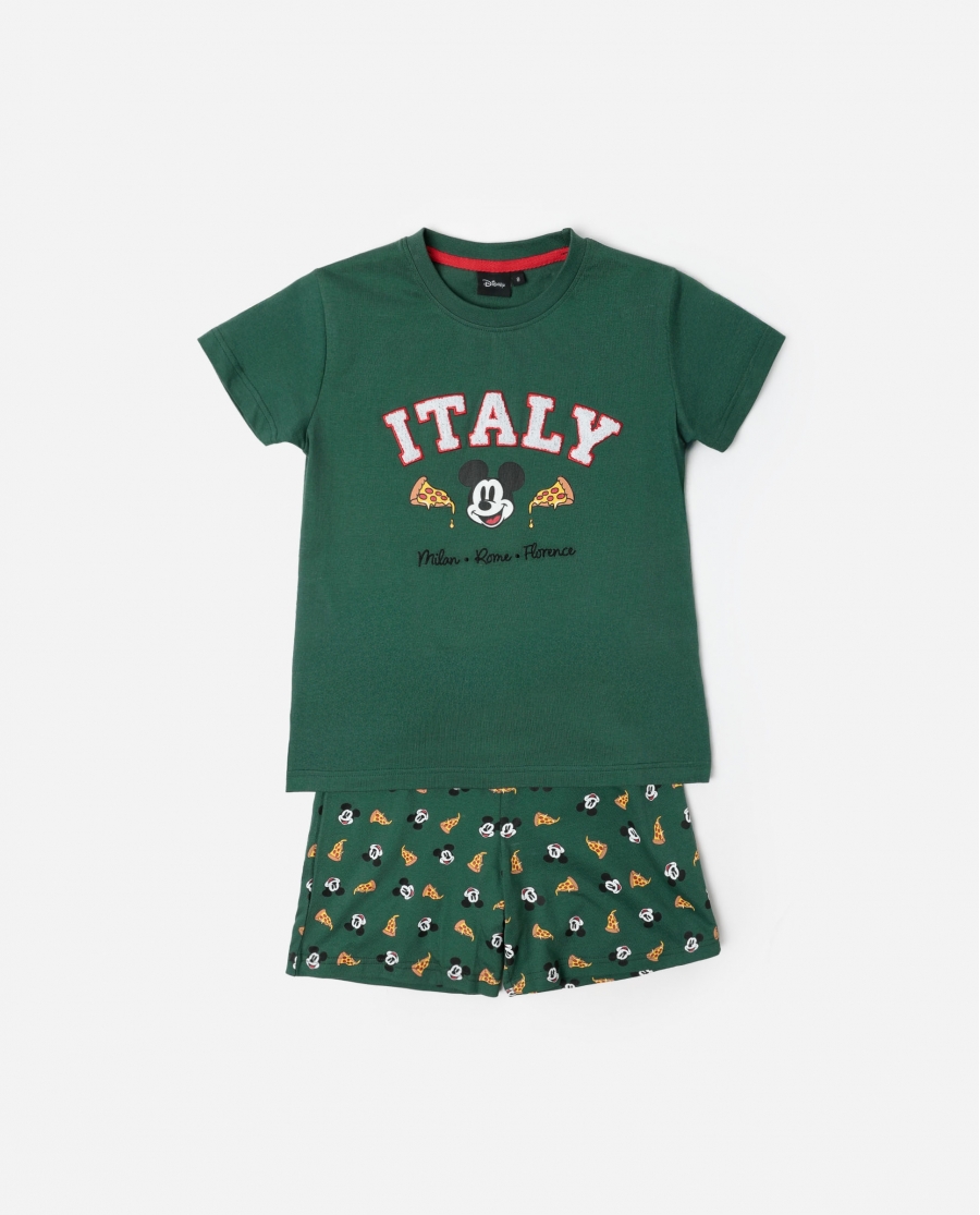 DISNEY Pijama Manga Corta Italy para Niño VERDE