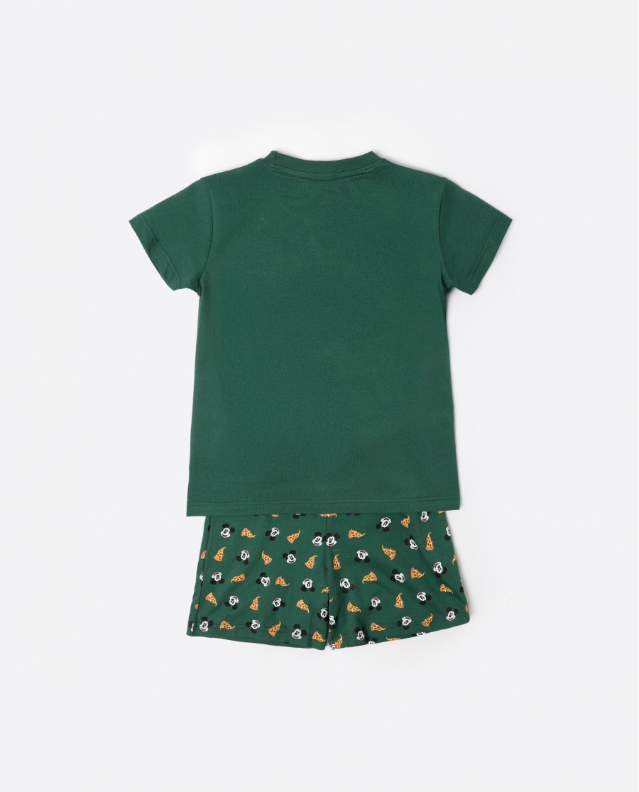 DISNEY Pijama Manga Corta Italy para Niño VERDE