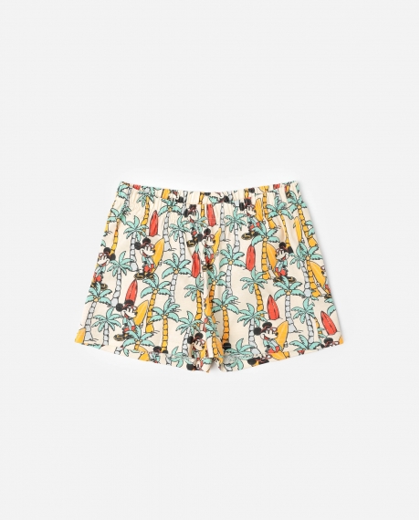 DISNEY Pijama Manga Corta Surf S Up para Niña CREMA 2