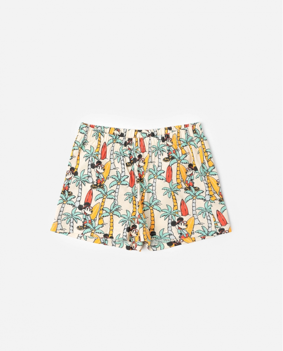 DISNEY Pijama Manga Corta Surf S Up para Niña CREMA