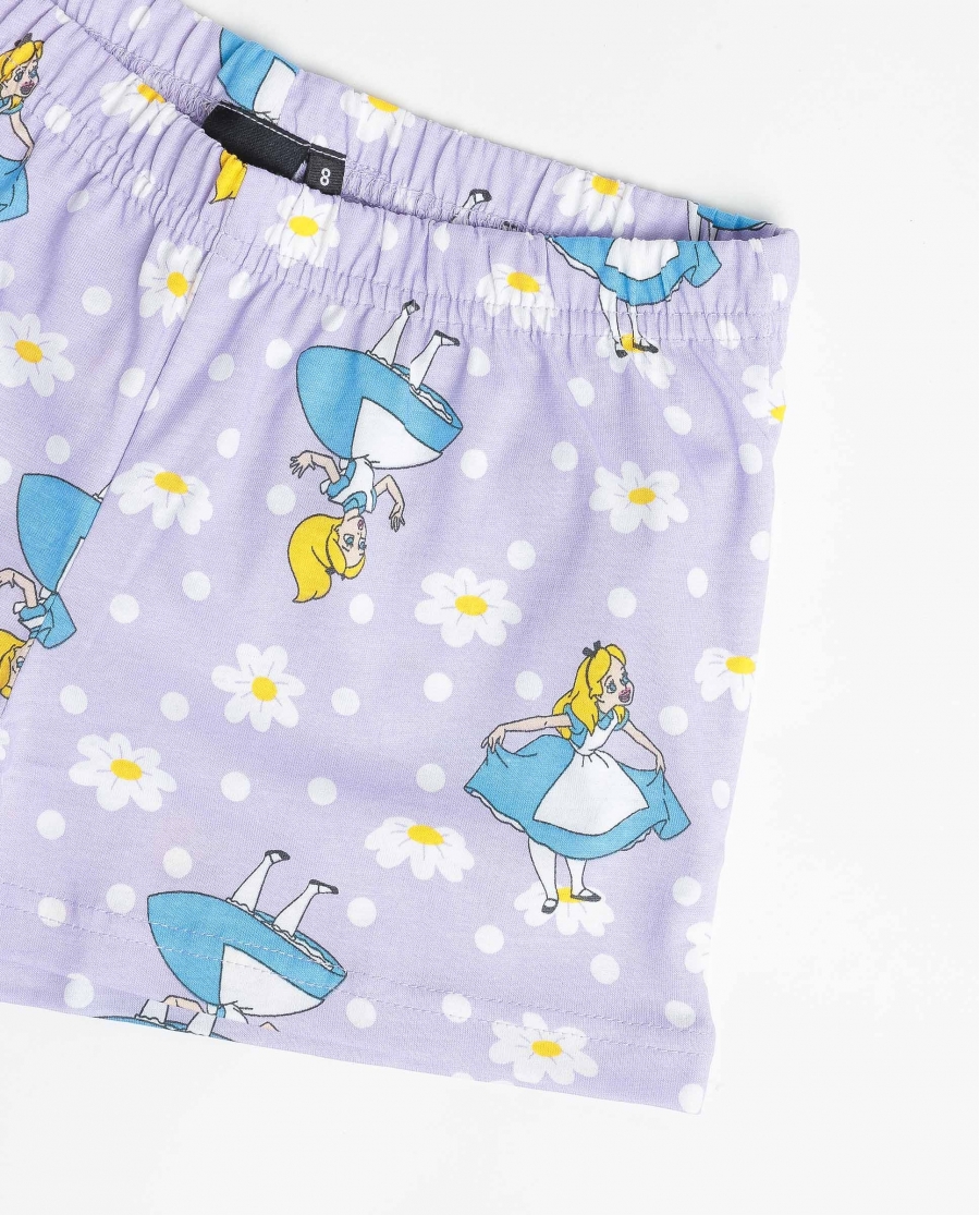 DISNEY Pijama Manga Corta Dreamland para Niña GRIS JASPE