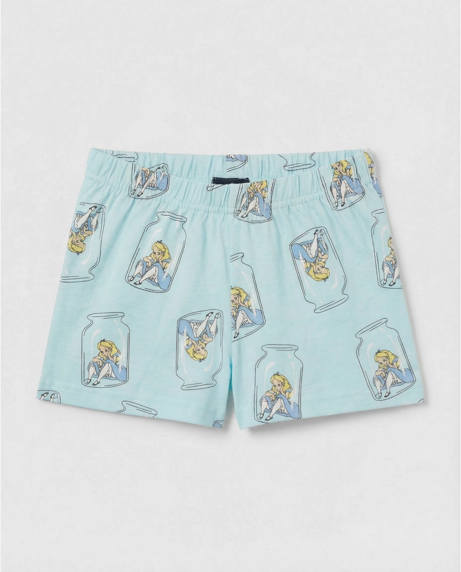 DISNEY Pijama Manga Corta Blue Alice para Niña AZUL