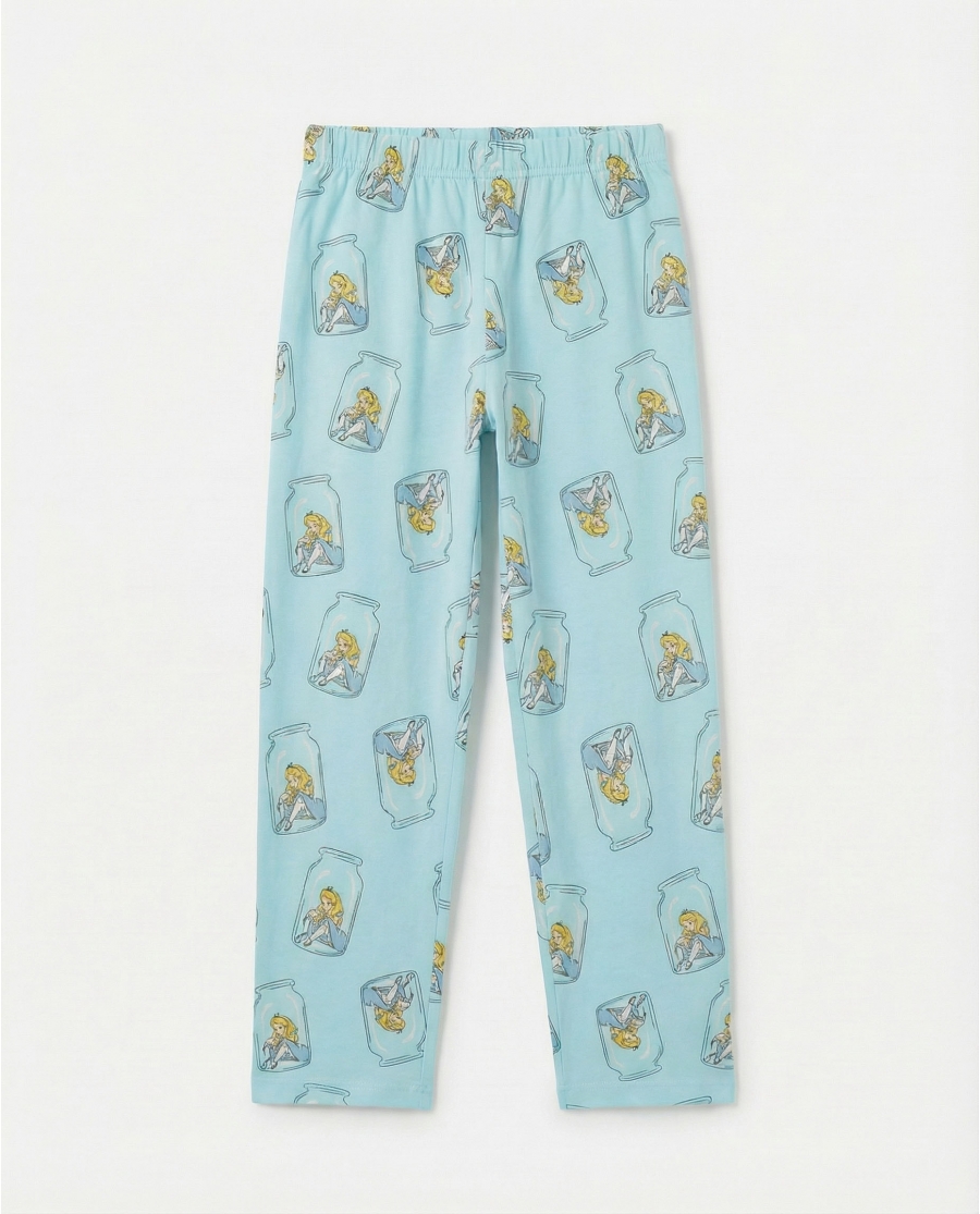 DISNEY Pijama Manga Larga Blue Alice para Niña AZUL