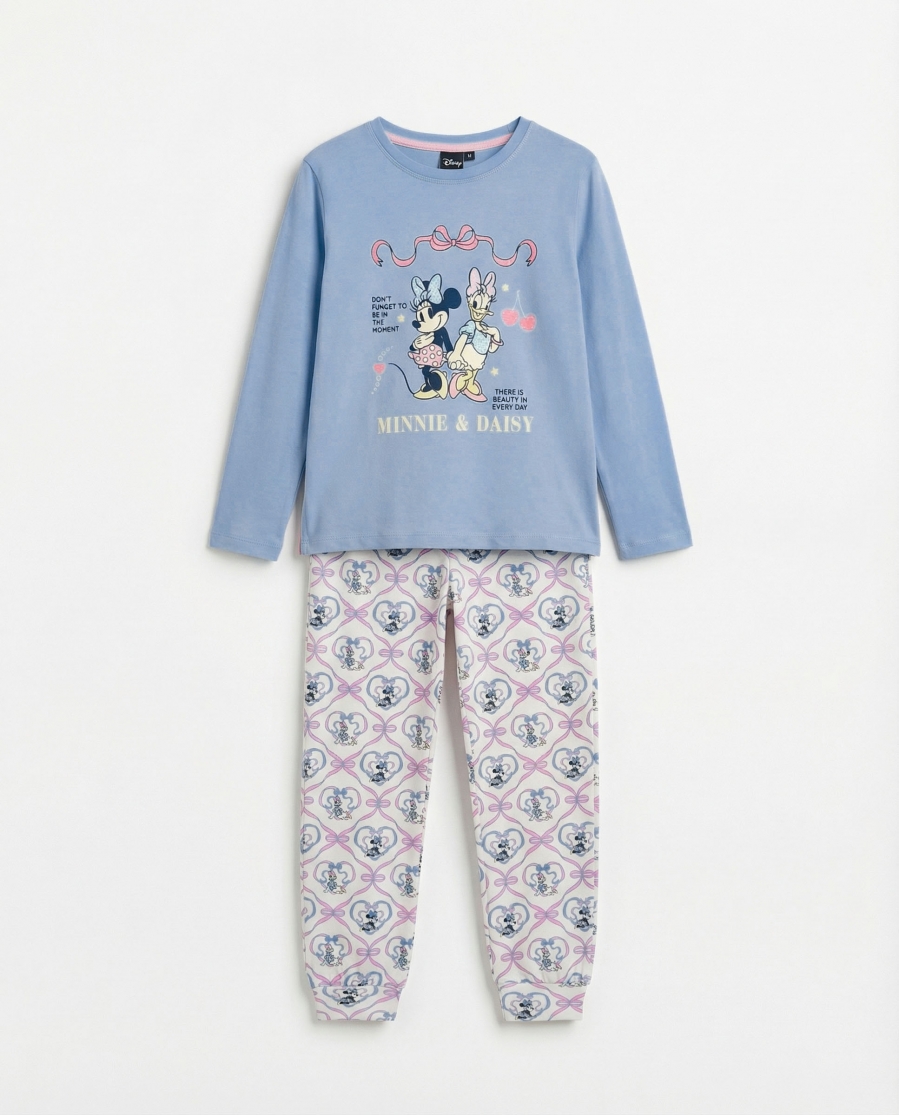 DISNEY Pijama Manga Larga Coquette Friends para Niña AZUL
